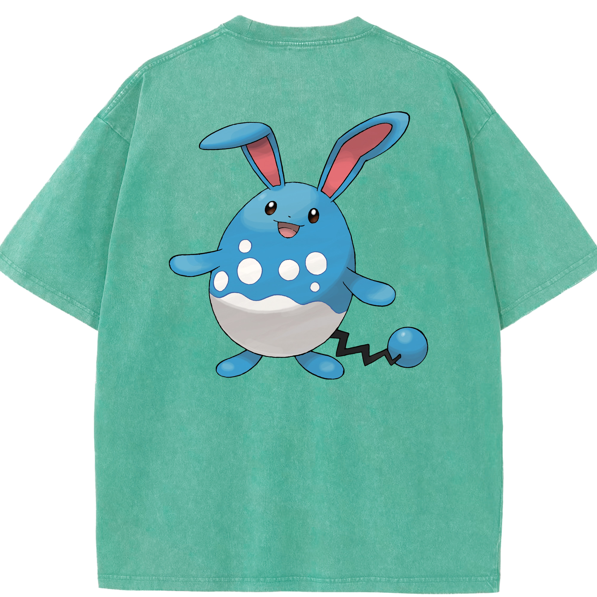 （画像用） ポケットモンスター Pokémon 綿100% ヴィンテージ風 半袖Tシャツ（背面プリント）